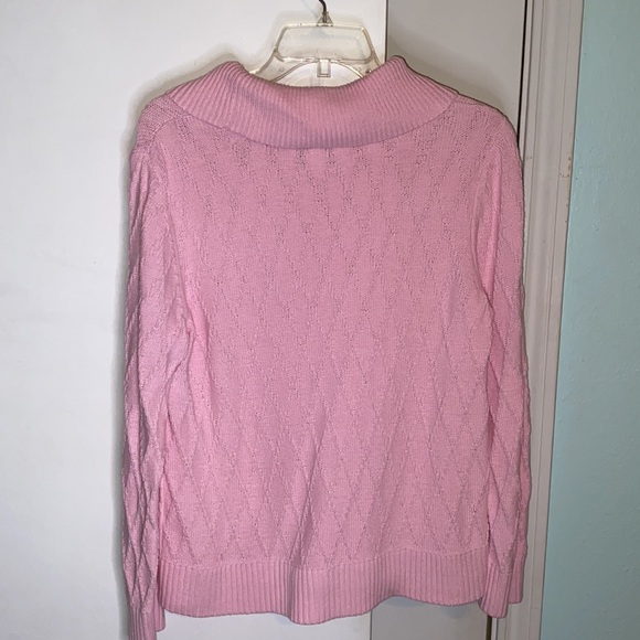 Christopher & Banks pink pullover sweater size large - Picture 4 of 8
